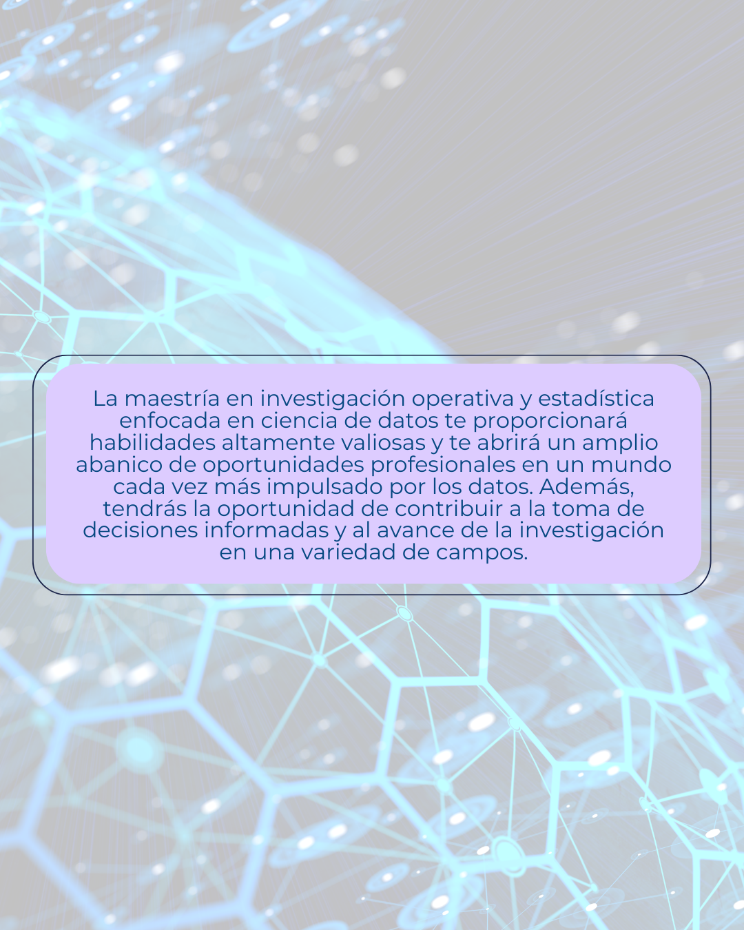 Inscripciones abiertas Maestría en Investigación Operativa y Estadística