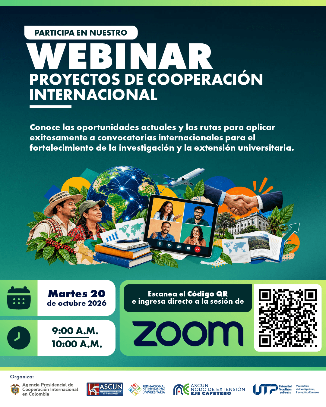 Webinar: Proyectos de Cooperación Internacional