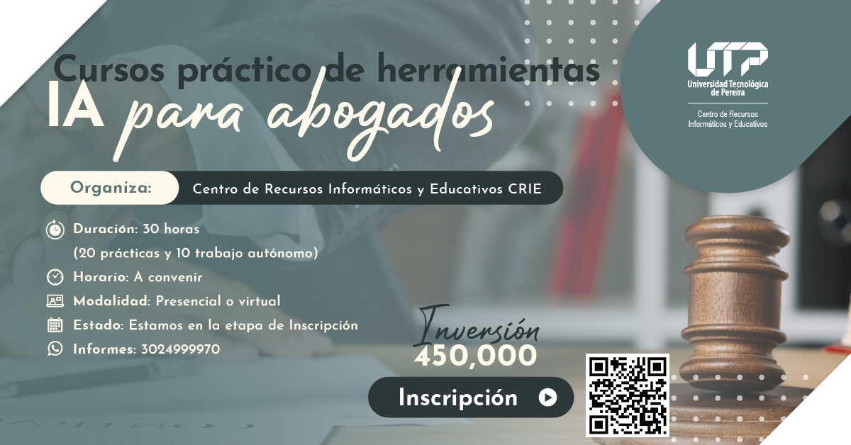 Curso práctico de herramientas IA para abogados banner 2