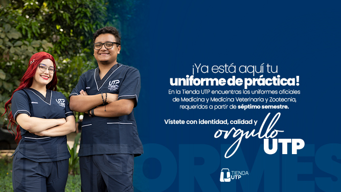 ¡Estudiantes de 7° semestre en adelante de Medicina y Medicina Veterinaria: conoce tus uniformes oficiales en la Tienda UTP!