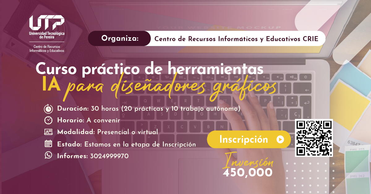 Curso práctico de herramientas IA para diseñadores gráficos banner 2