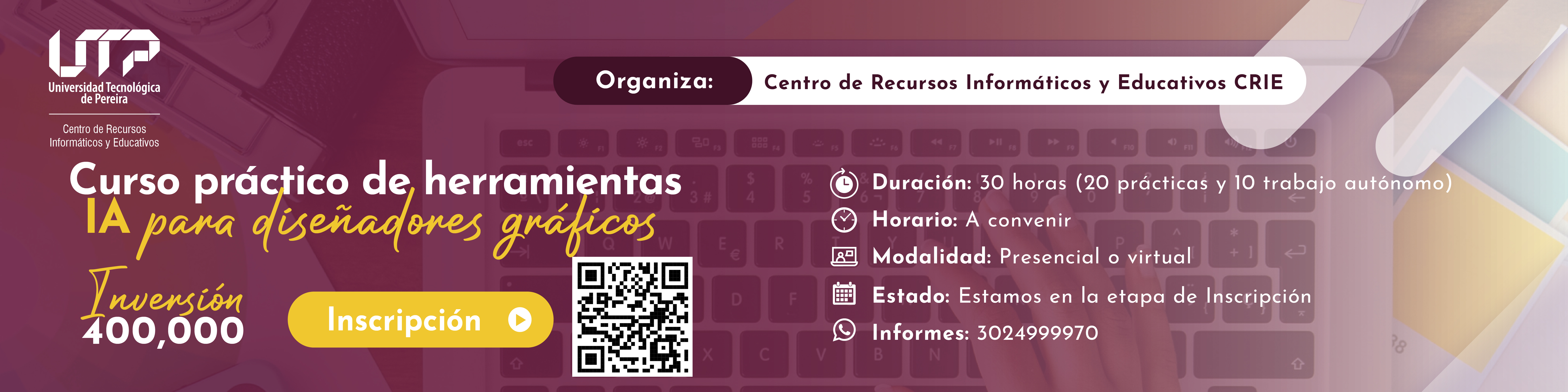 Banner Curso práctico de herramientas IA para diseñadores gráficos