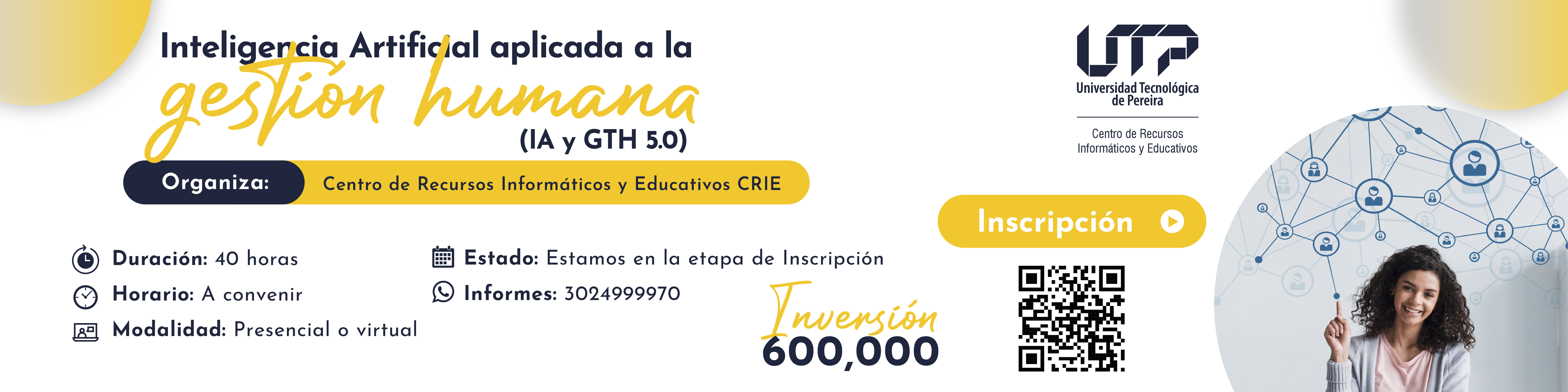 CURSO PRÁCTICO DE IA APLICADA A LA GESTIÓN DEL TALENTO HUMANO (IA Y GTH 5.0) - BANNER PEQUEÑO