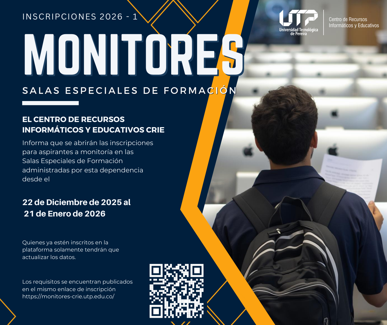 Inscripciones monitores de salas especiales 2026-1