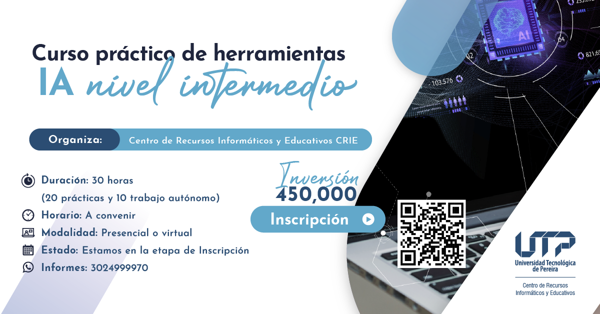 Curso práctico de herramientas IA Nivel Intermedio banner 2