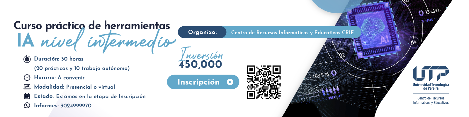 Curso práctico de herramientas IA Nivel Intermedio banner 3