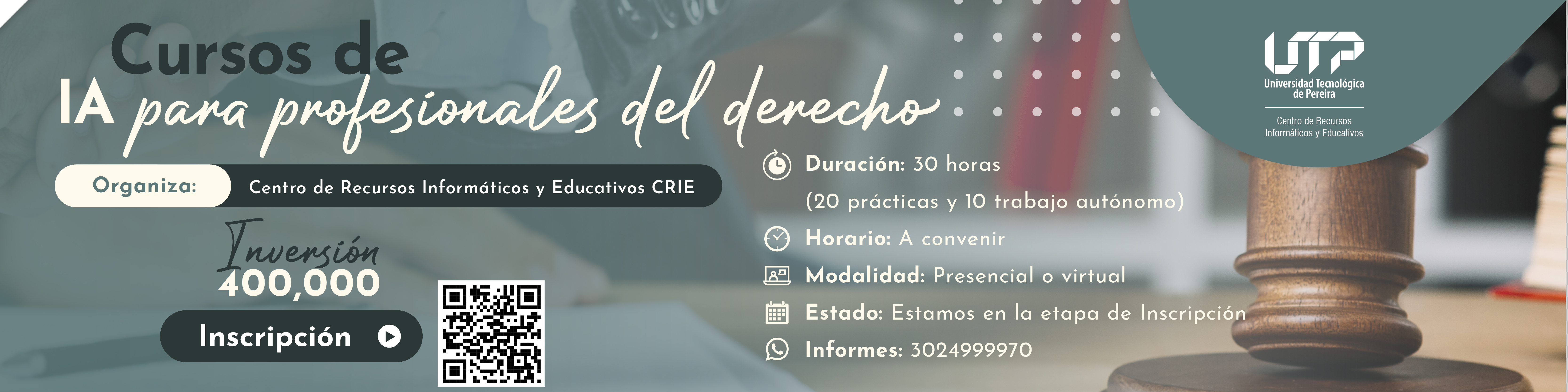 CURSOS DE IA PARA PROFESIONALES DEL DERECHO - Banner