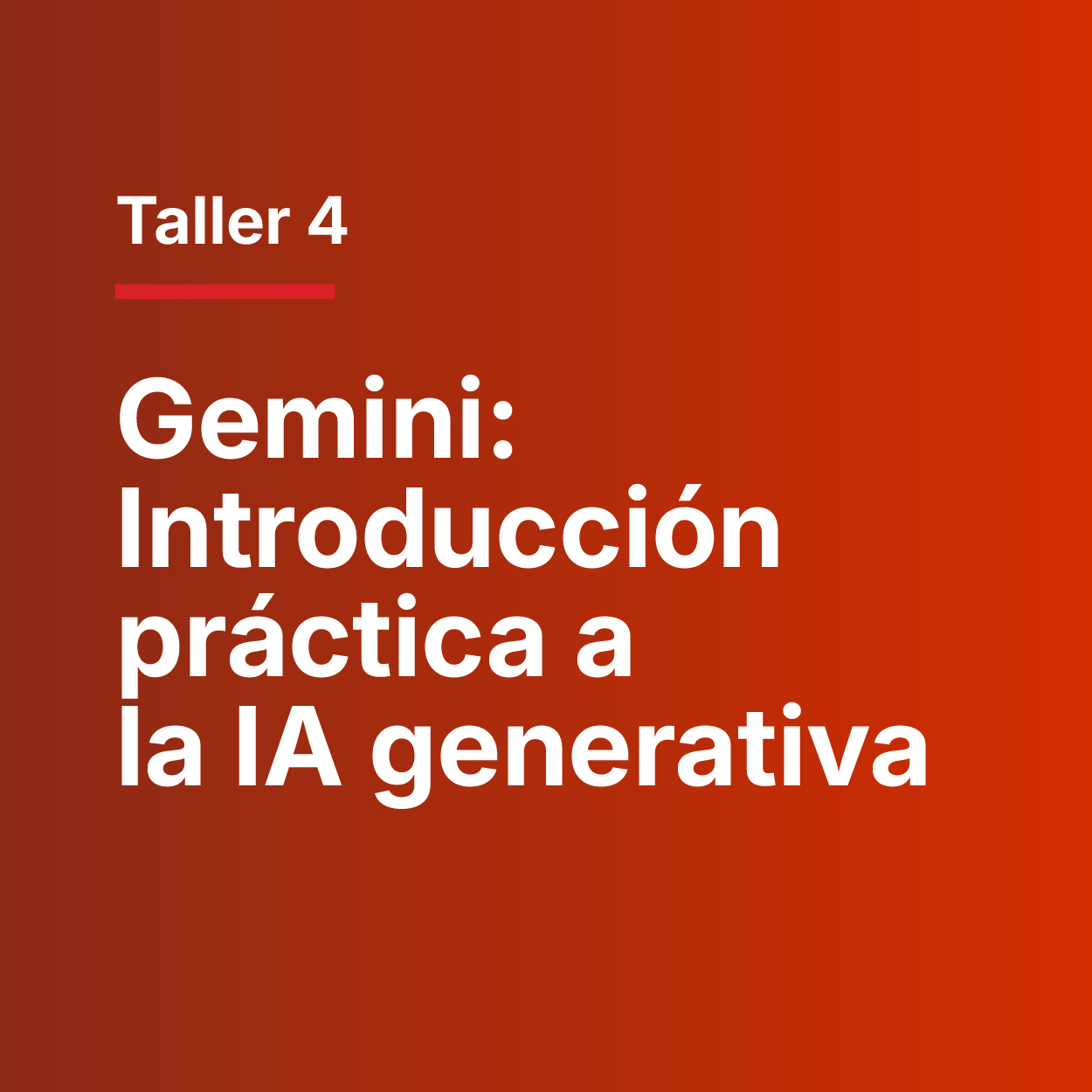 Taller práctico para conocer Gemini y explorar el potencial de la IA generativa como herramienta de apoyo a la labor docente. Los participantes aprenderán a generar ideas, crear y adaptar contenidos, diseñar actividades educativas y desarrollar recursos sencillos para sus clases, aplicando buenas prácticas para obtener resultados más útiles.