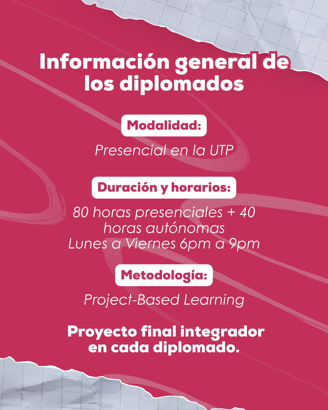 INFORMACION GENERAL DIPLOMADOS
