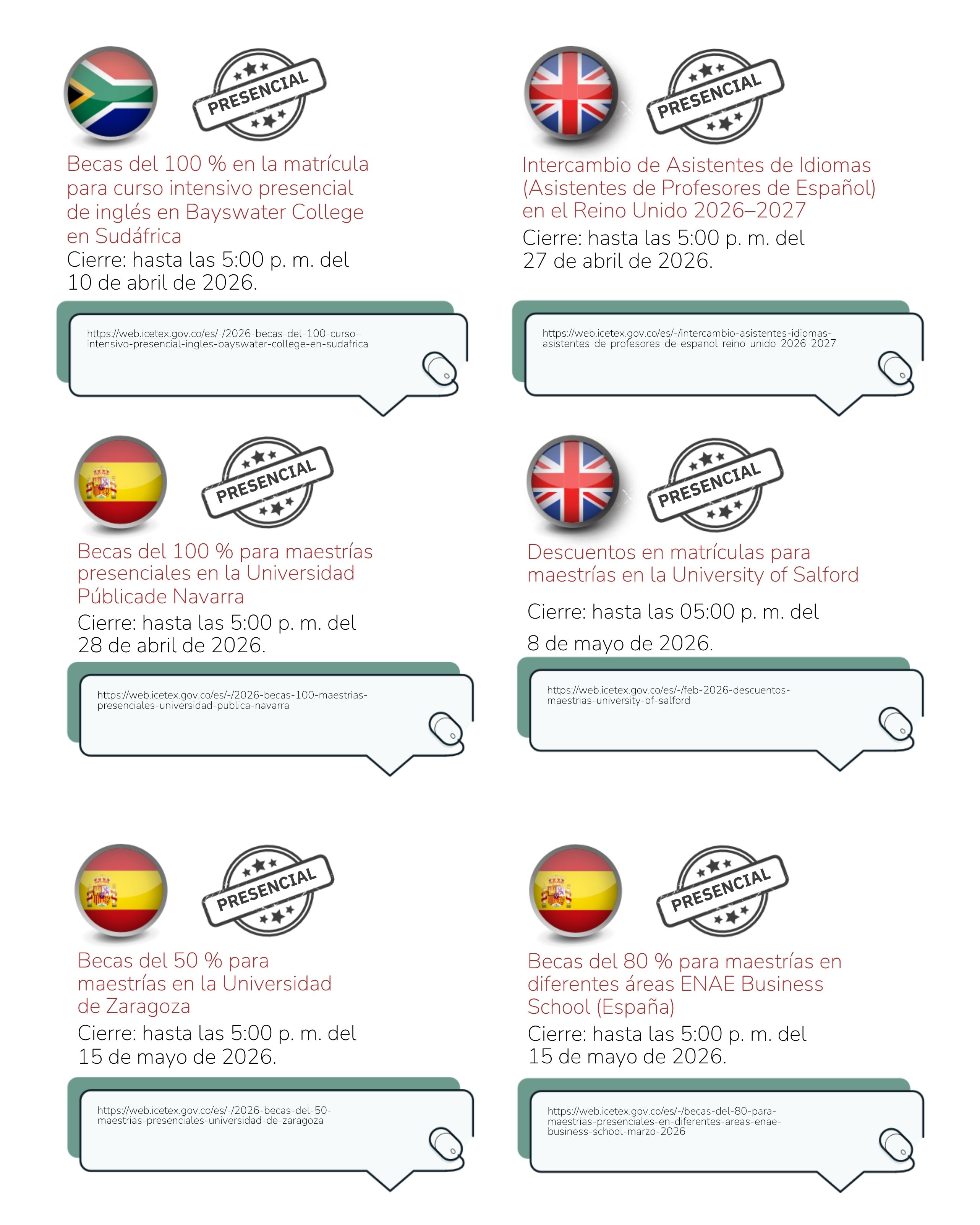 Imagen alusiva a Convocatorias de becas ICETEX– Abril 2026