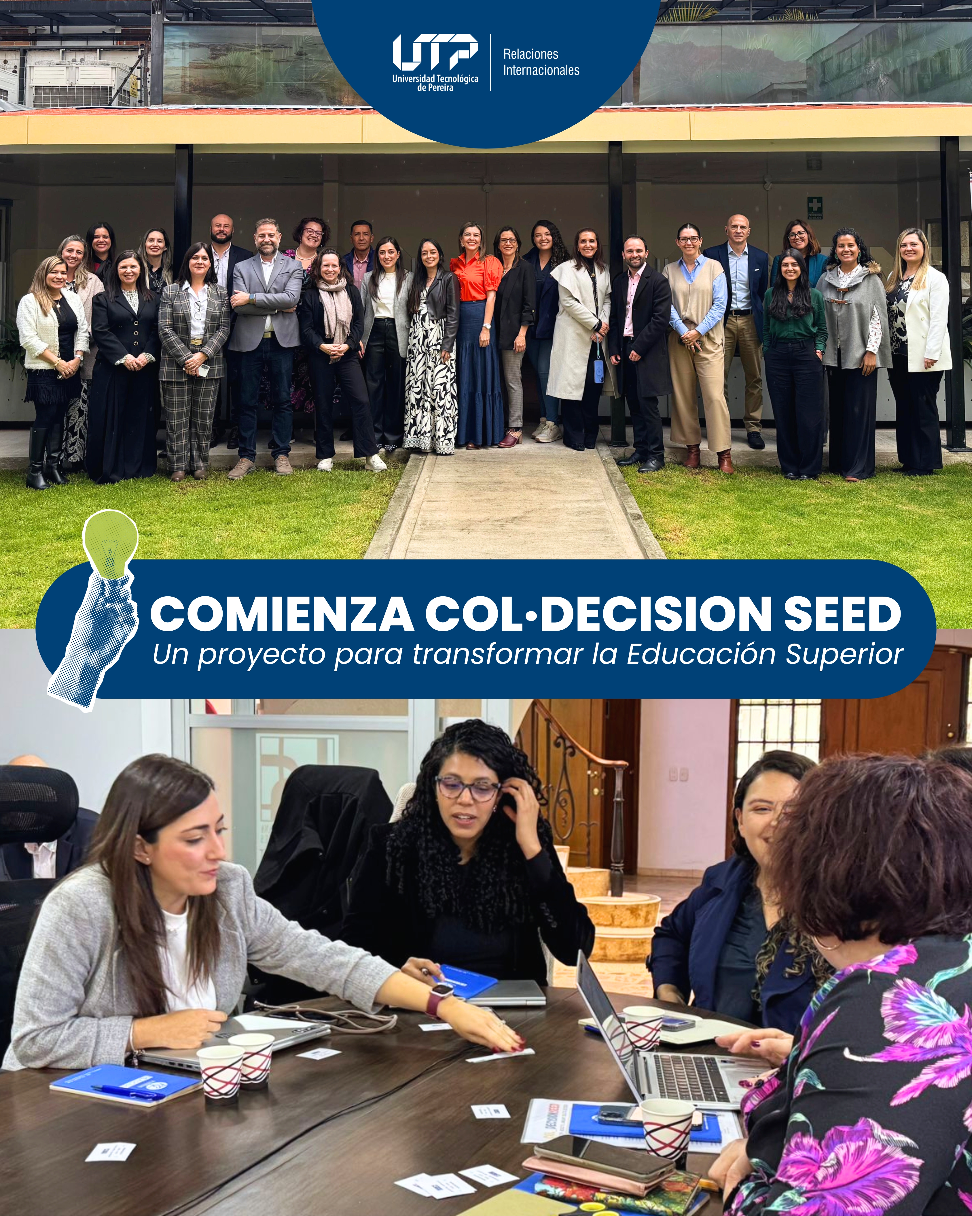 Imagen alusiva a La UTP hace parte de COL·DECISION SEED, proyecto Erasmus+ con impacto territorial