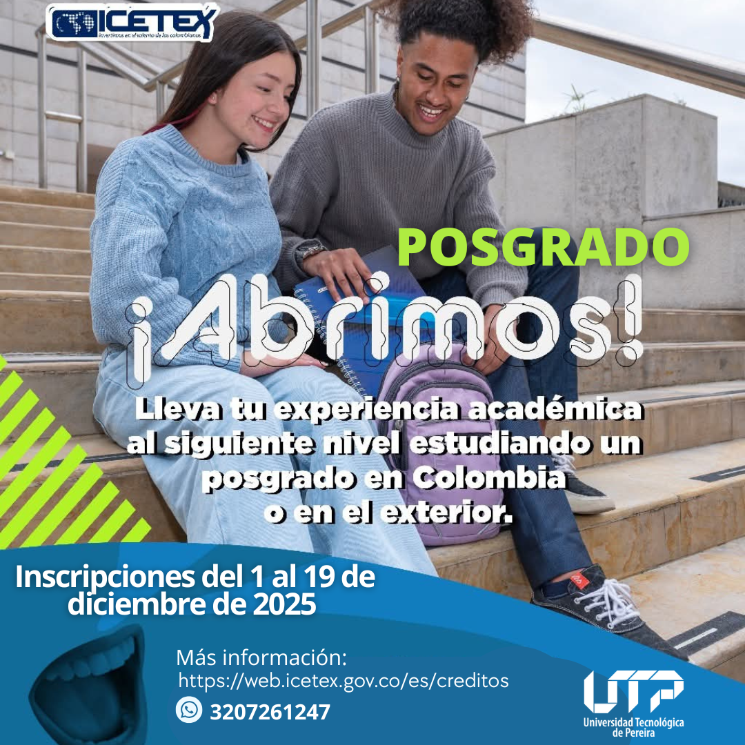 Imagen alusiva a Llega la Convocatoria créditos Posgrado ICETEX 2026-1