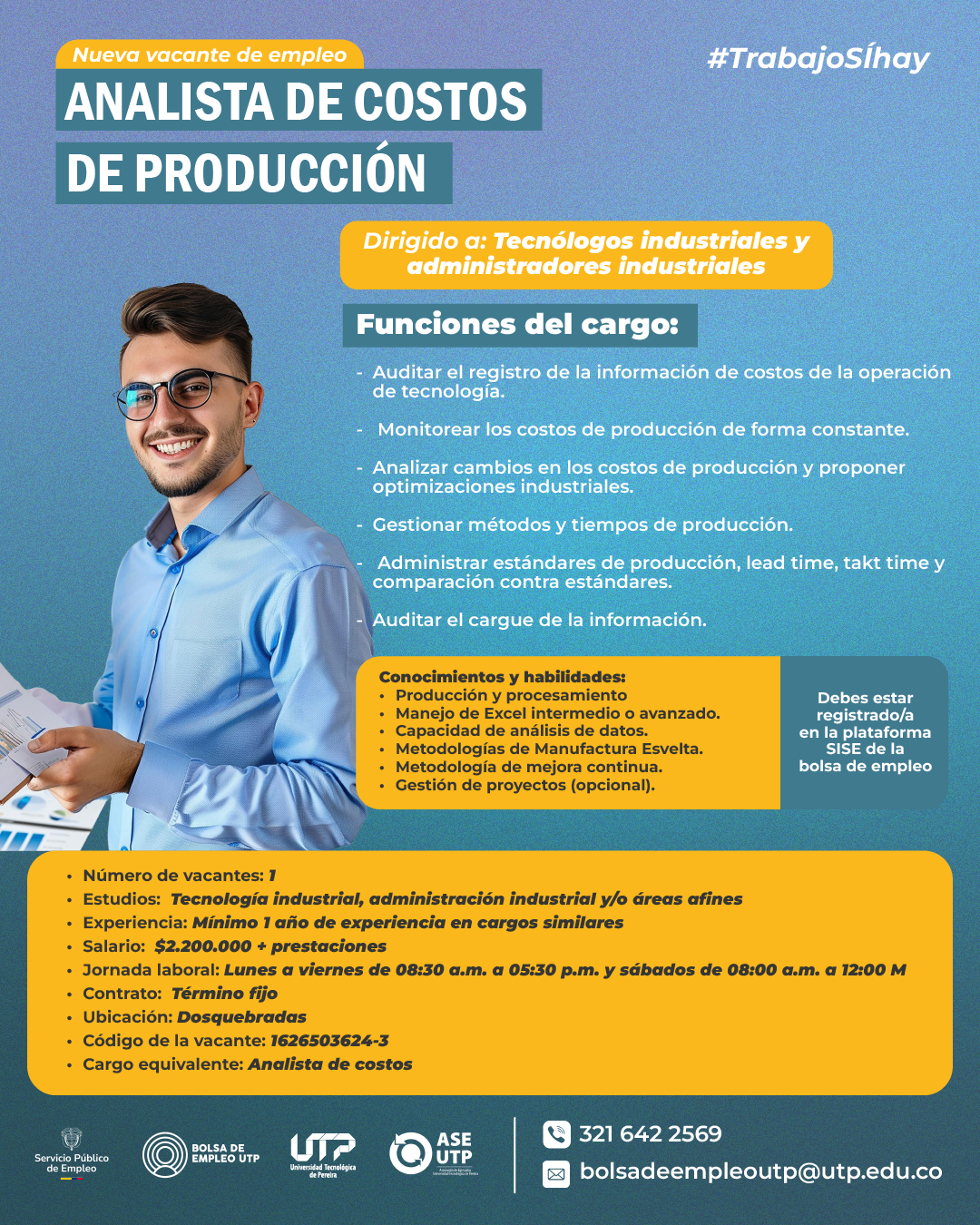 ¡Nueva vacante de empleo a nivel nacional!