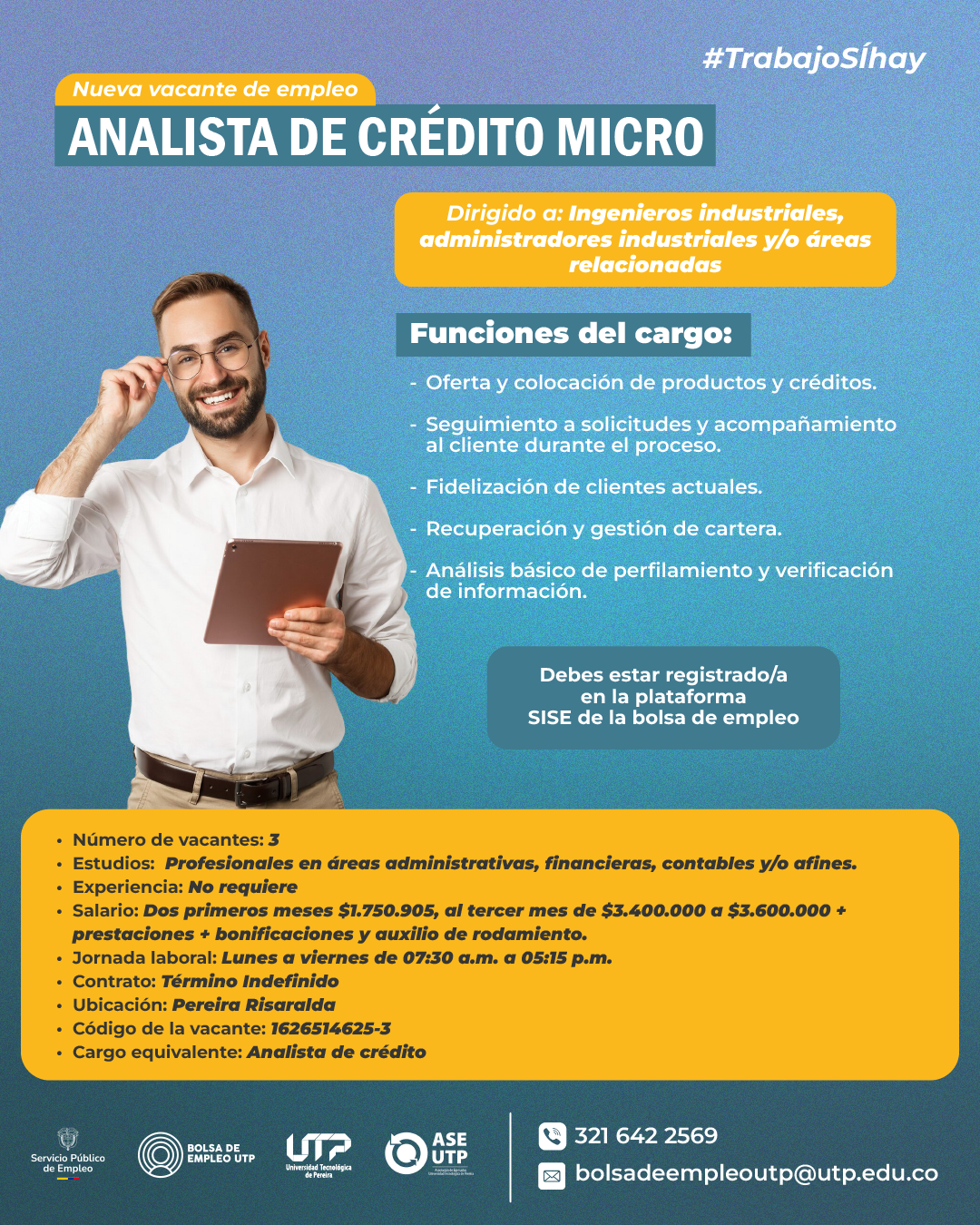 ¡Nueva vacante de empleo a nivel nacional! 