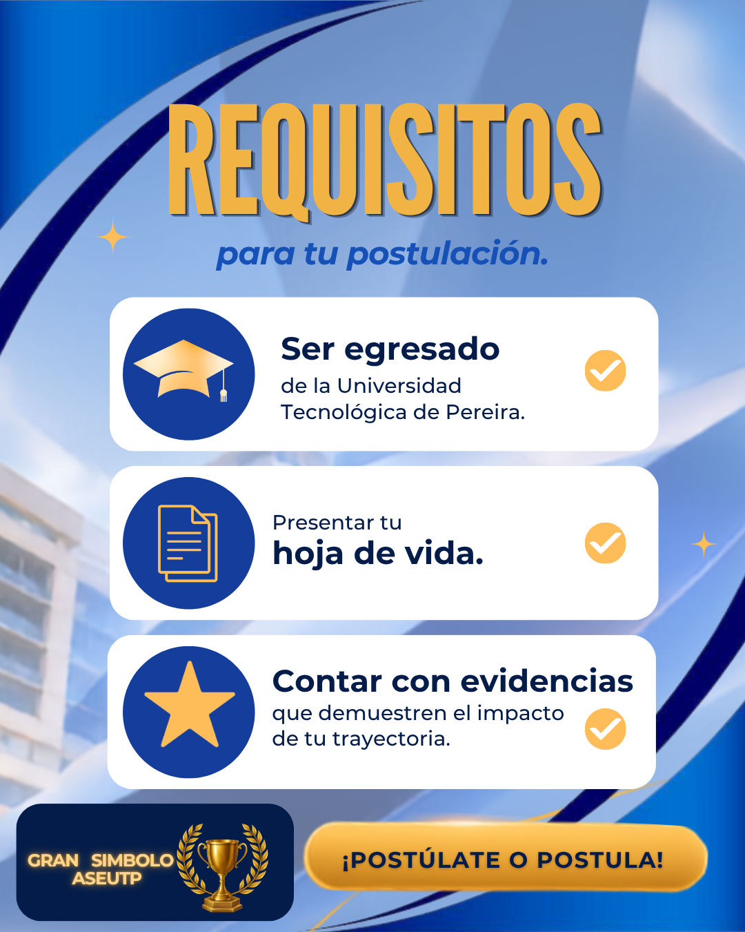 Imagen alusiva a La ASEUTP abre la convocatoria Egresados Destacados 2026