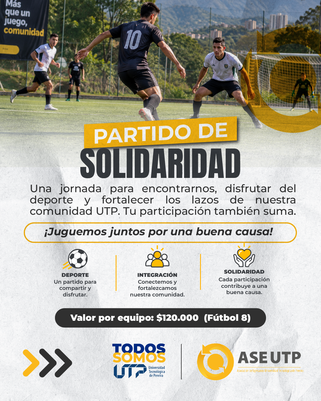 Imagen alusiva a La comunidad UTP se reúne para compartir, emprender y jugar por una buena causa