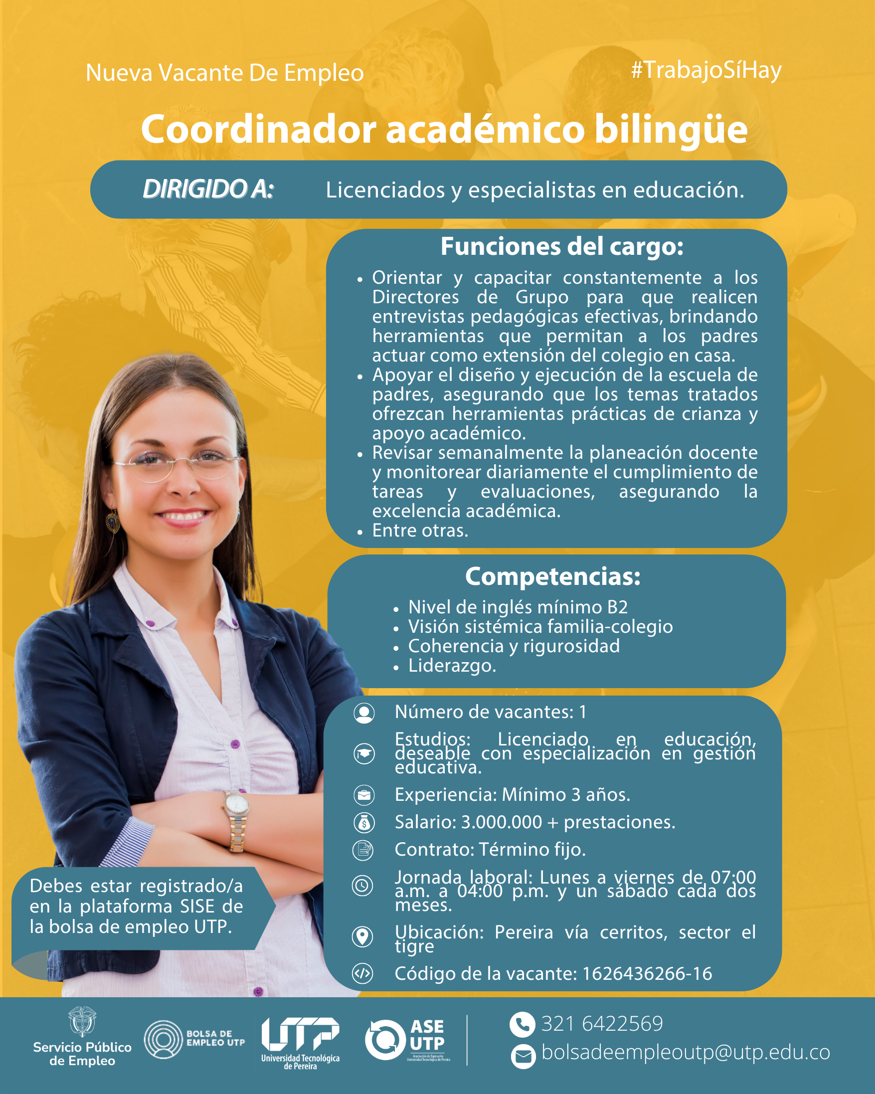 Imagen alusiva a ¡Nueva vacante de empleo a nivel nacional!