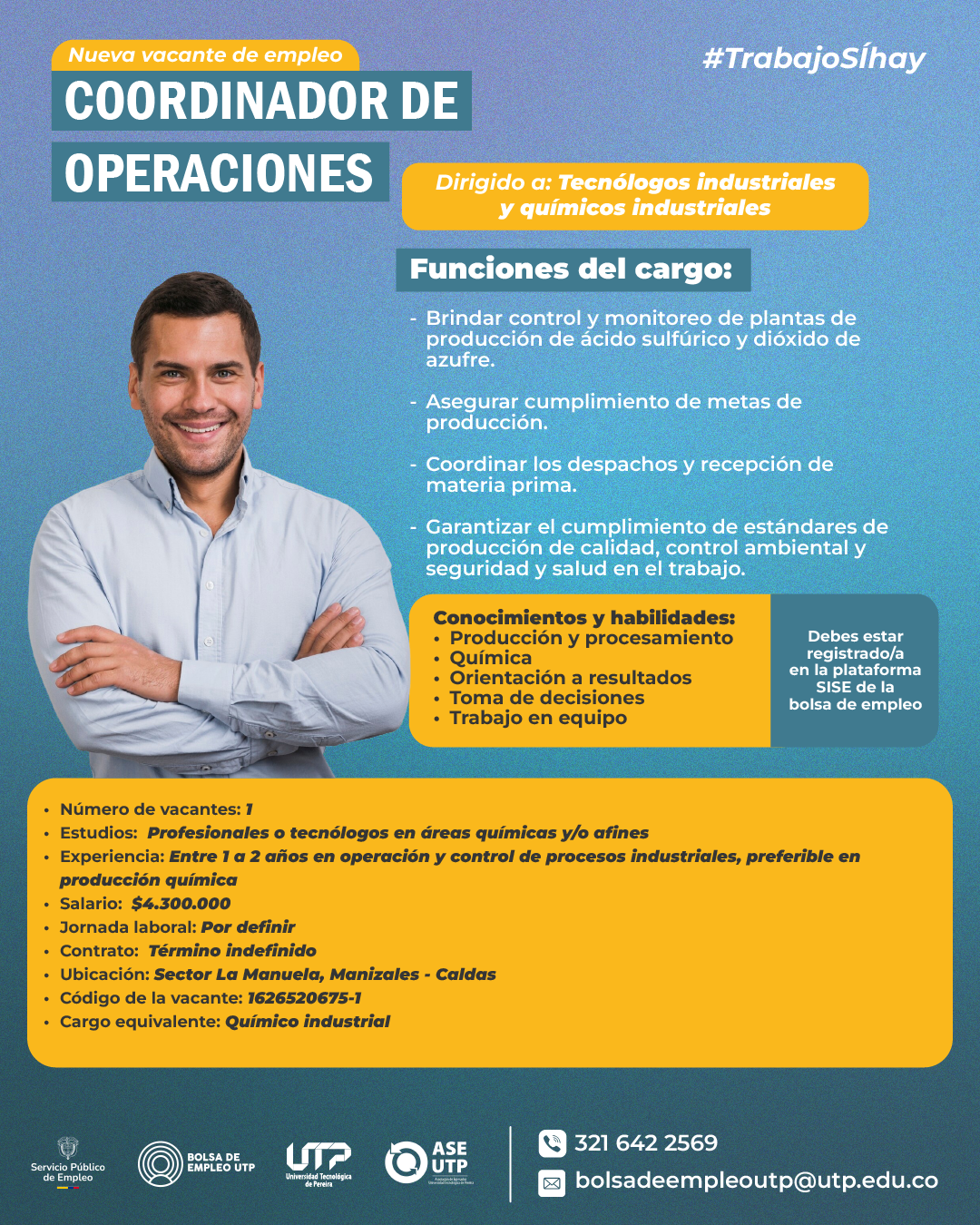 ¡Nueva vacante de empleo a nivel nacional! 