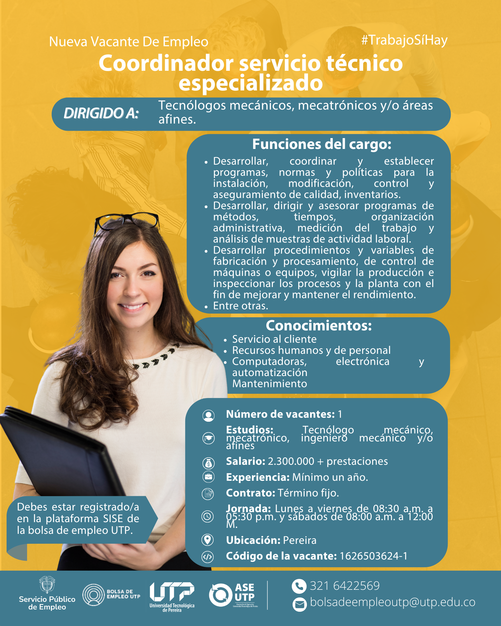 Imagen alusiva a ¡Nueva vacante de empleo a nivel nacional!