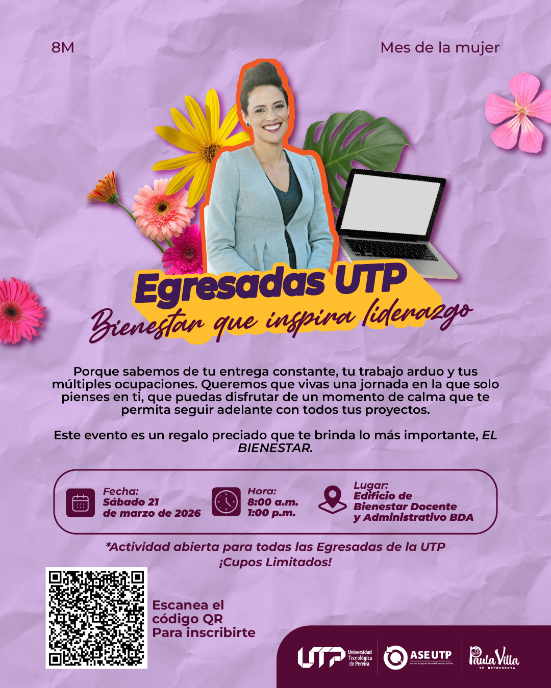 Imagen alusiva a Bienestar que inspira liderazgo: Un encuentro para la mujer que transforma