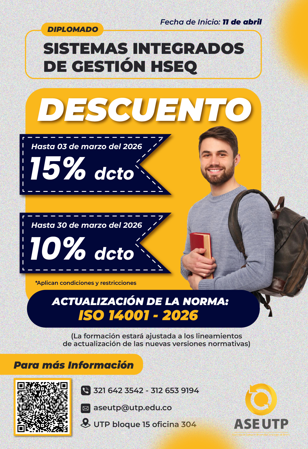 Imagen alusiva a DIPLOMADO EN SISTEMAS INTEGRADOS DE GESTIÓN HSEQ V32_2026