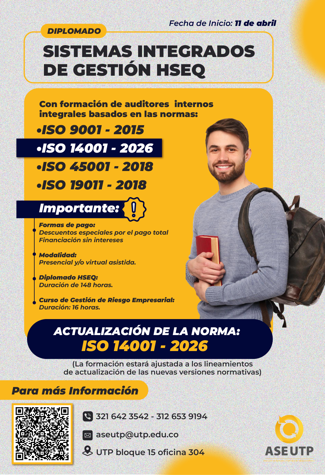 Imagen alusiva a DIPLOMADO EN SISTEMAS INTEGRADOS DE GESTIÓN HSEQ V32_2026