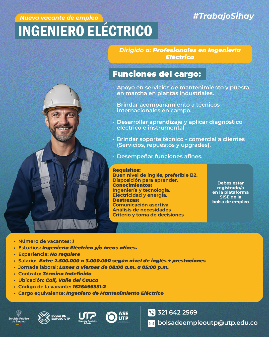 Imagen alusiva a ¡Nueva vacante de empleo a nivel nacional!