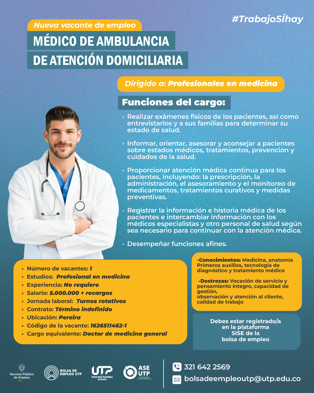 Imagen alusiva a ¡Nueva vacante de empleo a nivel nacional!