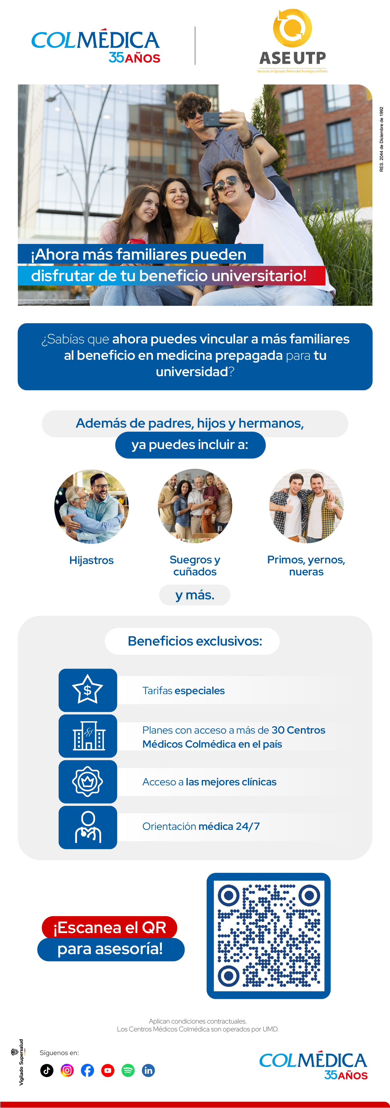Imagen alusiva a Conoce los beneficios del convenio ASEUTP + Colmédica