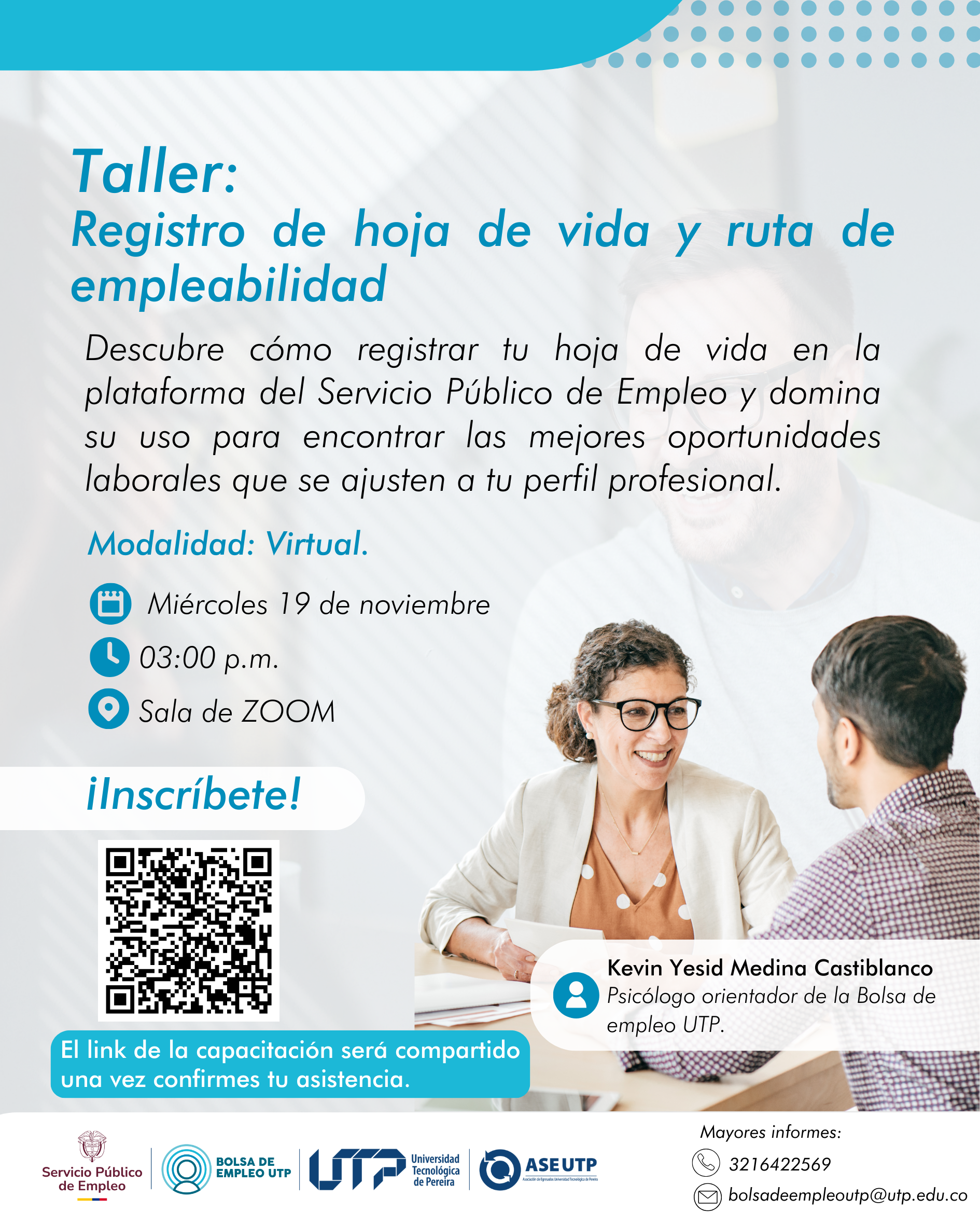 Taller: Registro de hoja de vida y ruta de empleabilidad