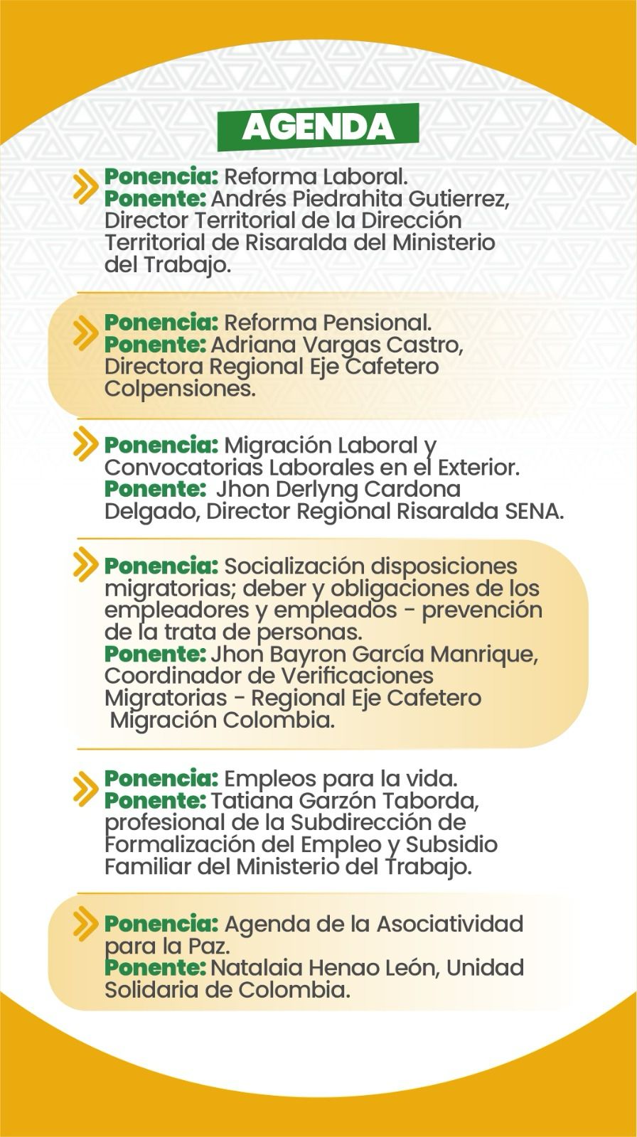 Imagen alusiva a Foro y Feria de empleabilidad y emprendimiento  «Risaralda por un trabajo digno y decente»