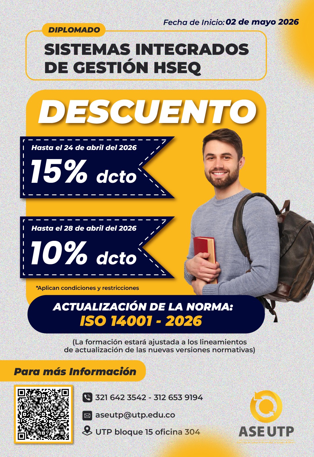 Imagen alusiva a DIPLOMADO EN SISTEMAS INTEGRADOS DE GESTIÓN HSEQ V32_2026