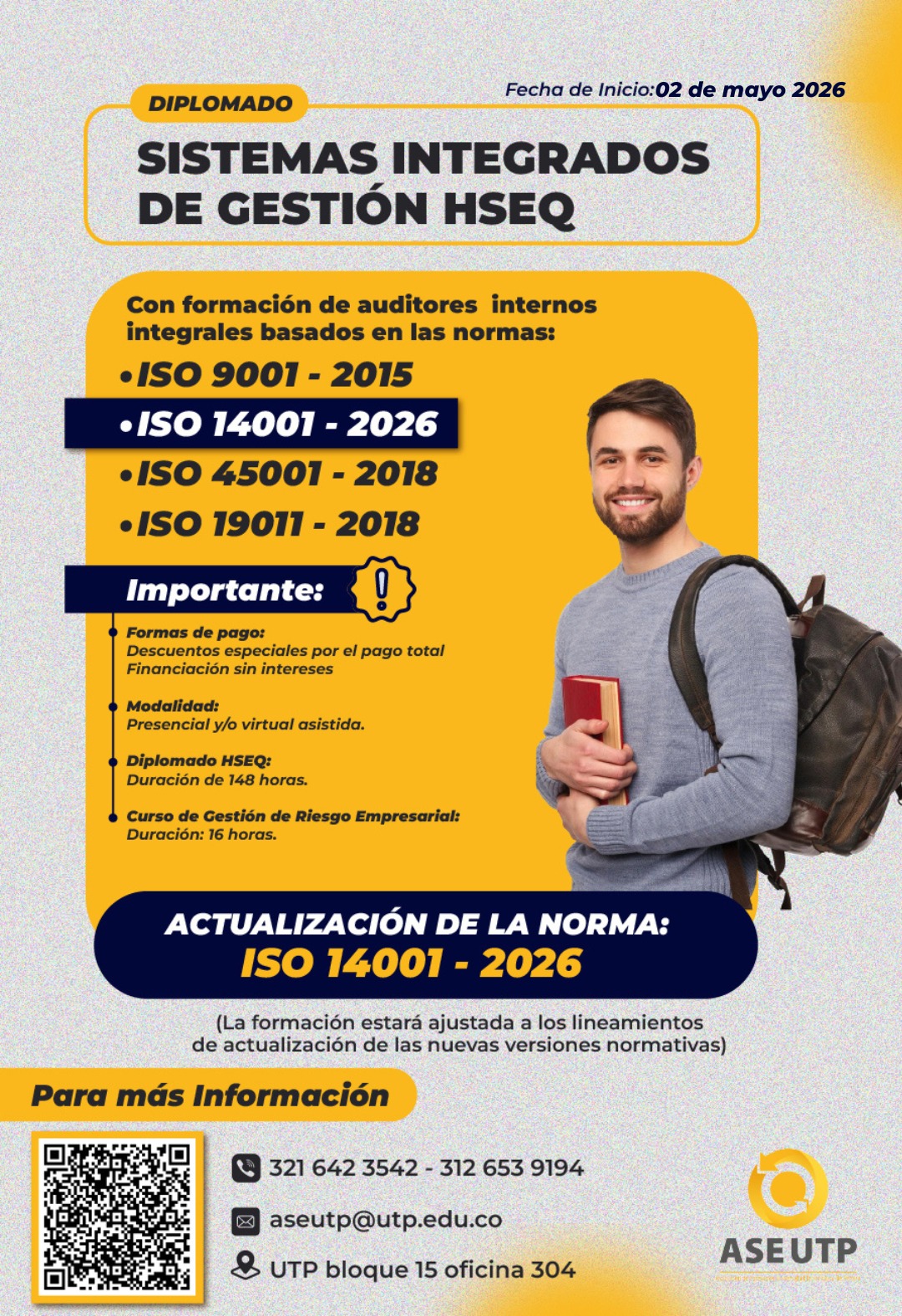 Imagen alusiva a DIPLOMADO EN SISTEMAS INTEGRADOS DE GESTIÓN HSEQ V32_2026