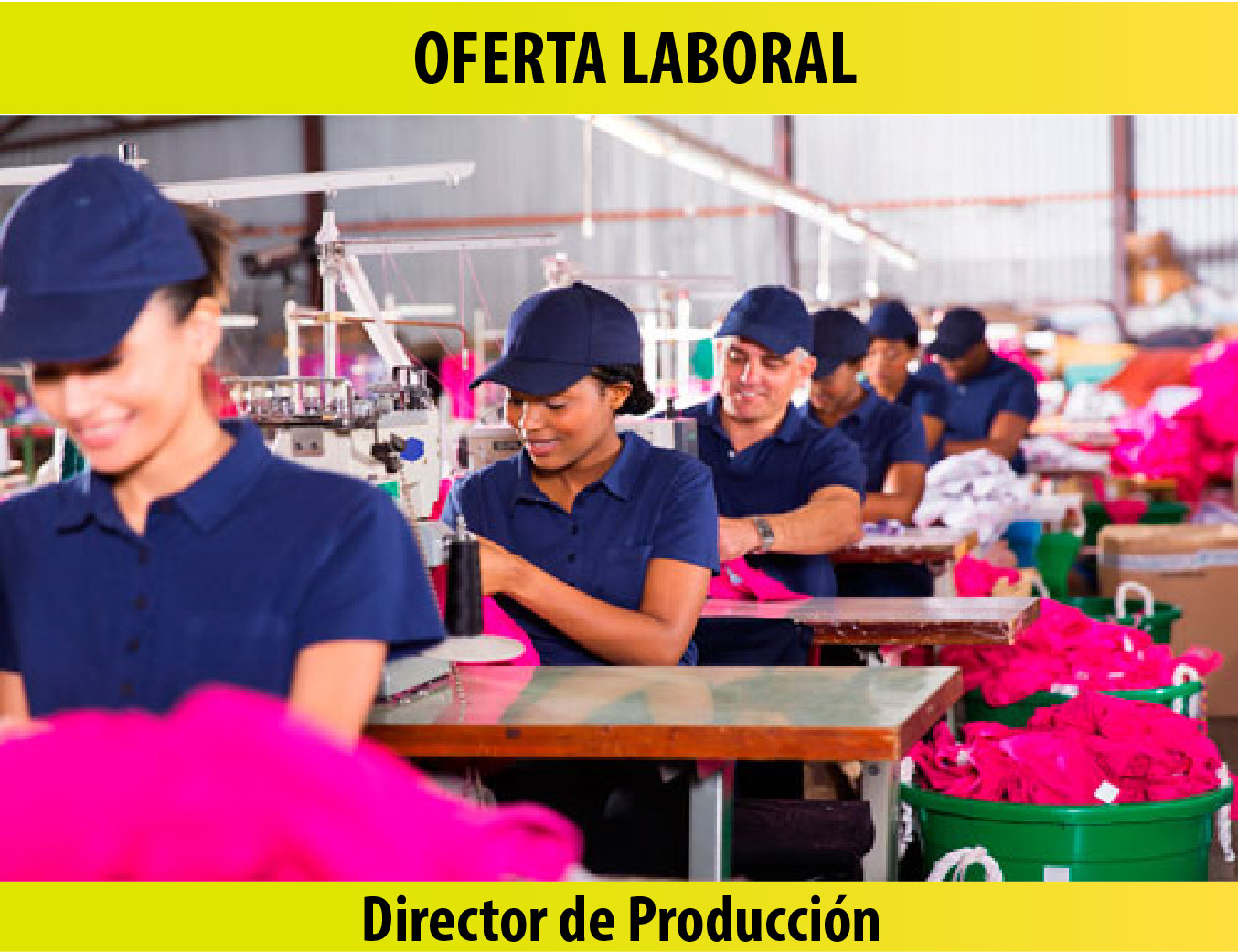 Imagen alusiva a Vacante Director de Producción en Confección