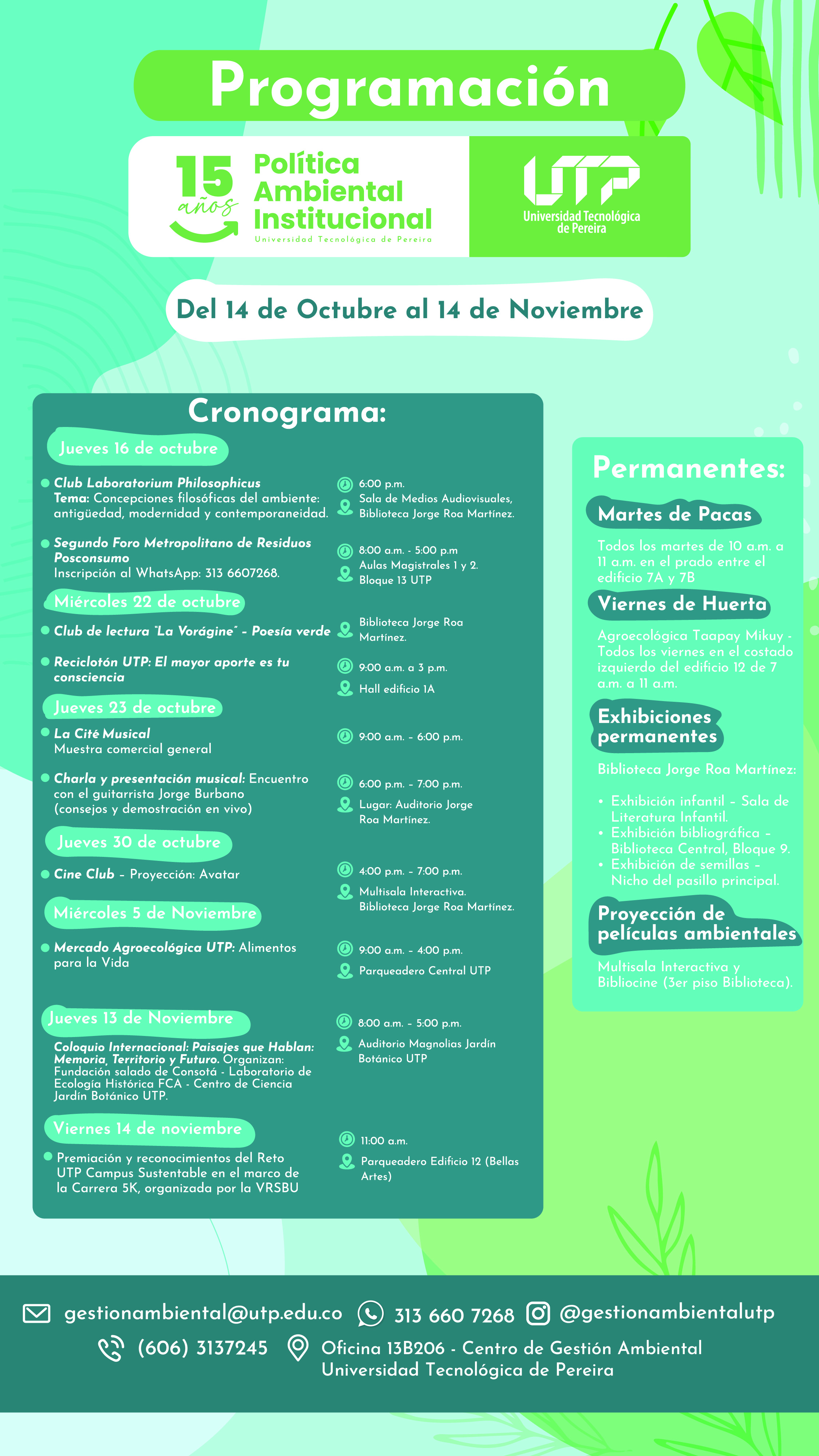 Imagen alusiva a ¡ÚNETE AL RETO UTP CAMPUS SUSTENTABLE!