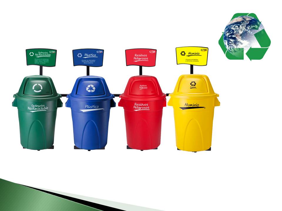 Contenedores de reciclaje - Reciclaje y orden
