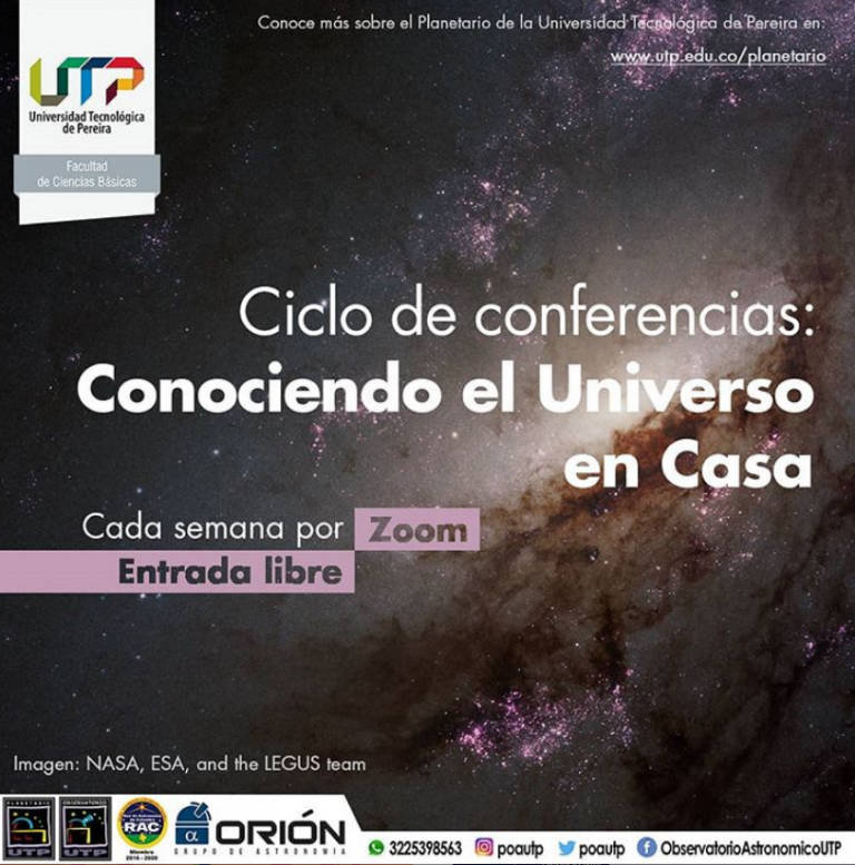 Conferencias: Explorando el Universo en Casa 2020