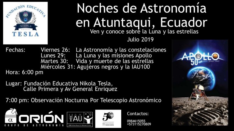 Divulgación Astronómica entre Ecuador y Colombia.