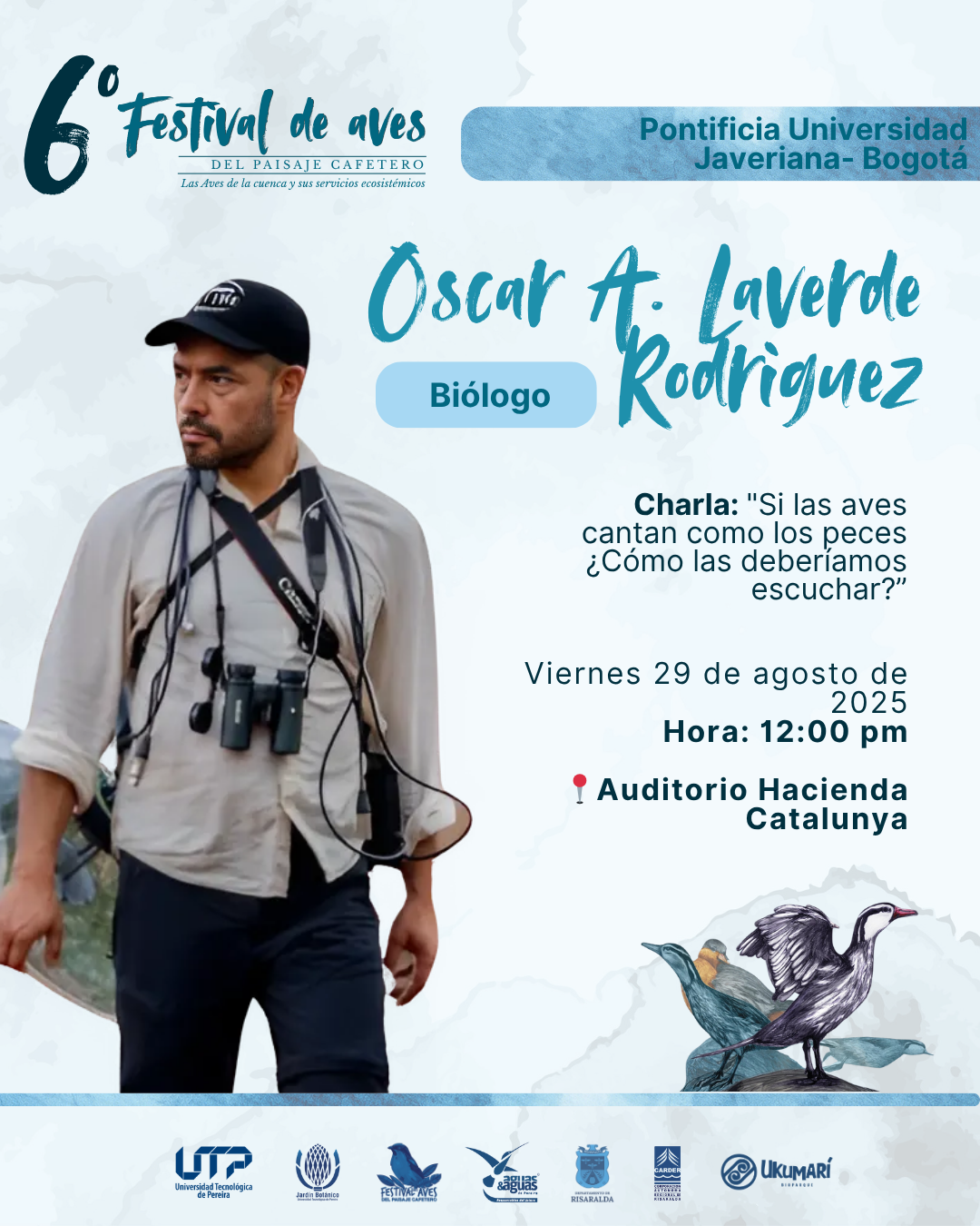 Imagen alusiva a ¡Entre ríos y montañas vuelve el Festival de Aves del Paisaje Cafetero!