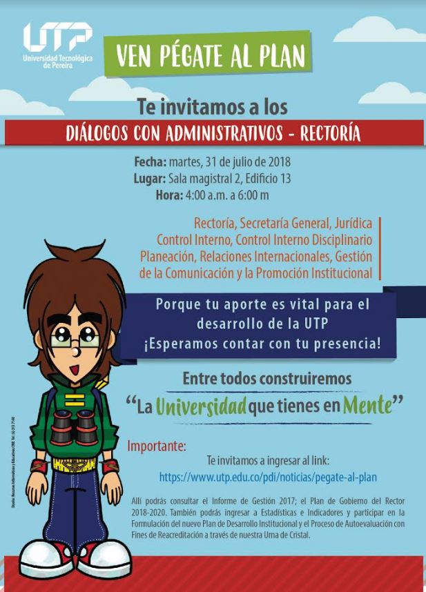 Imagen alusiva a Diálogo con Administrativos, Rectoría