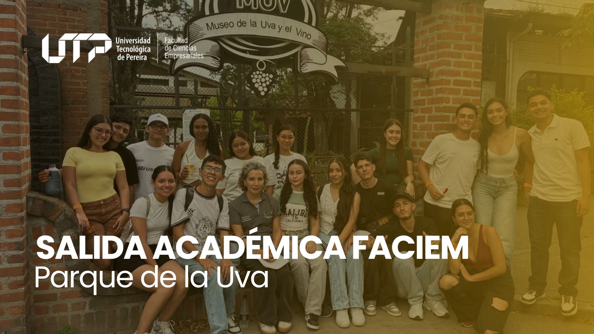 Estudiantes de Ingeniería Industrial realizaron salida académica al Parque de la Uva