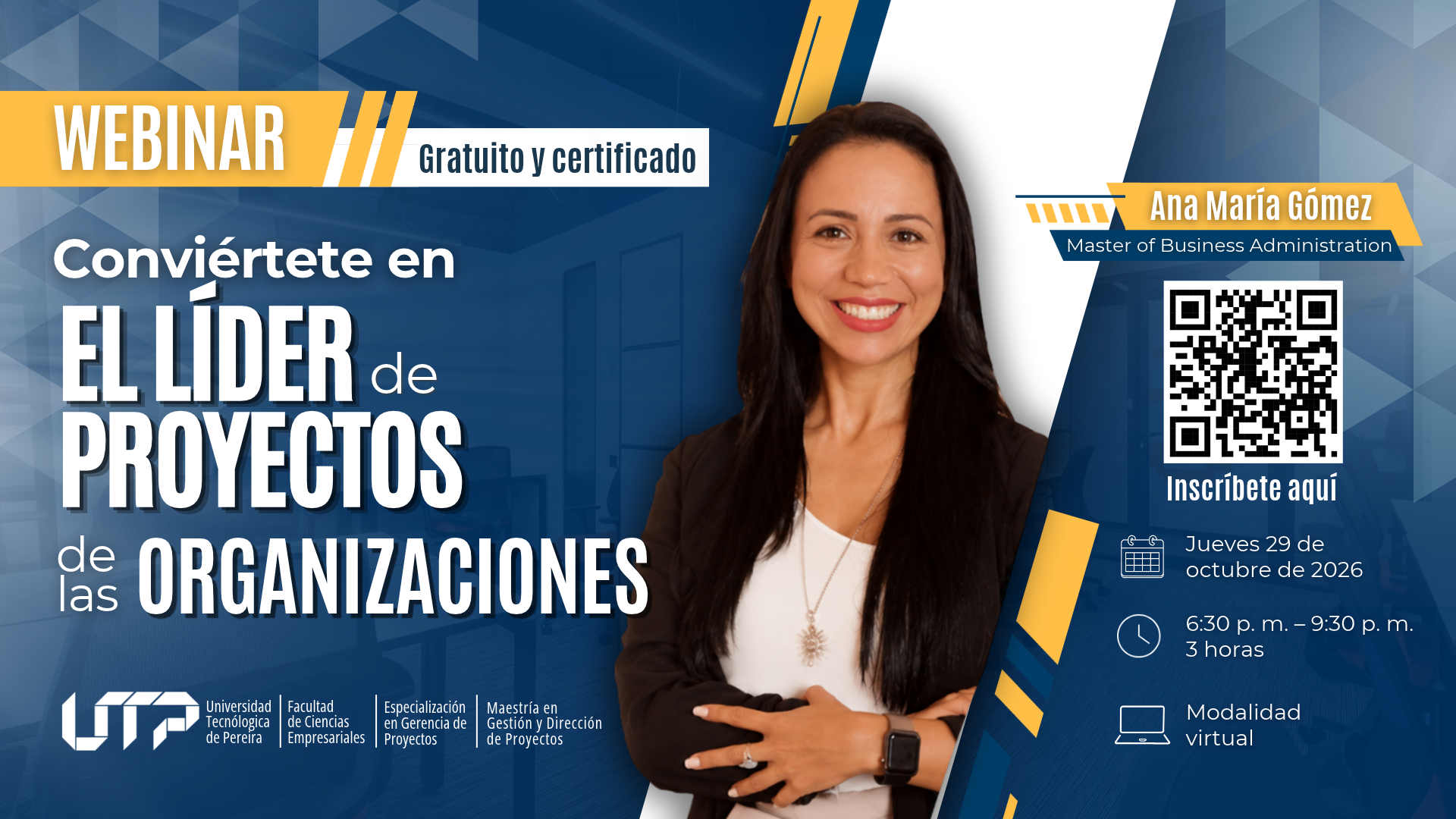 Webinar gratuito y certificado: Liderazgo en proyectos para las organizaciones
