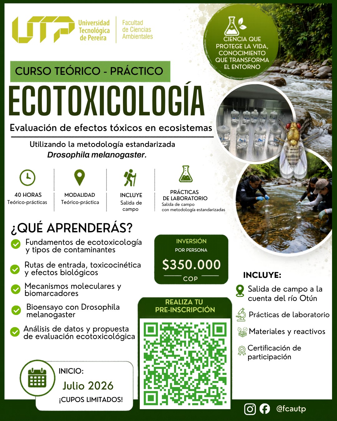 Curso Teórico-Práctico de Ecotoxicología