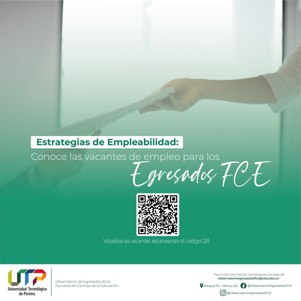Vacante de empleo: Profesional Pedagógico