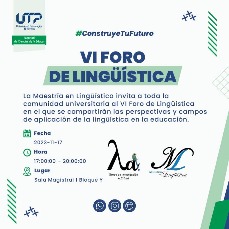 Participa del VI Foro de Lingüística