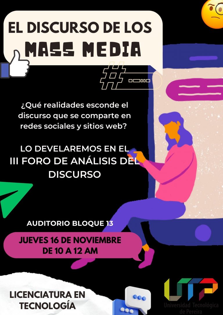 El discurso de los MASS MEDIA en el III Foro de Análisis del Discurso.