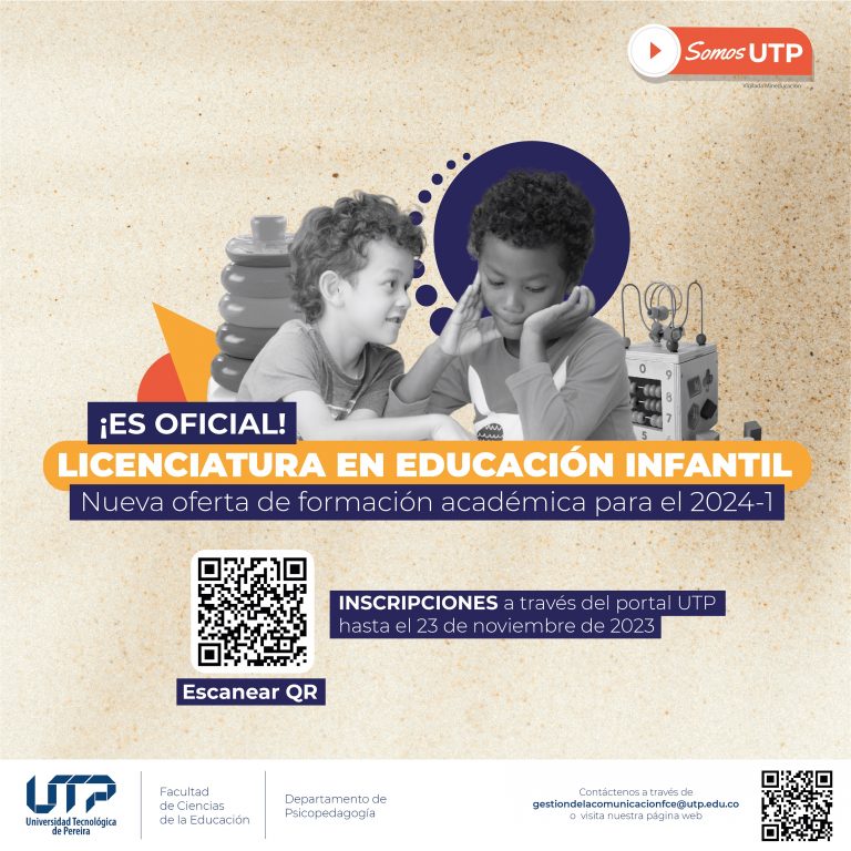 Nueva oferta de formación académica: «Licenciatura en Educación Infantil»