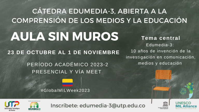 Participa del evento «AULA SIN MUROS», una Cátedra abierta del grupo y semillero de Insvestigación EDUMEDIA-3.