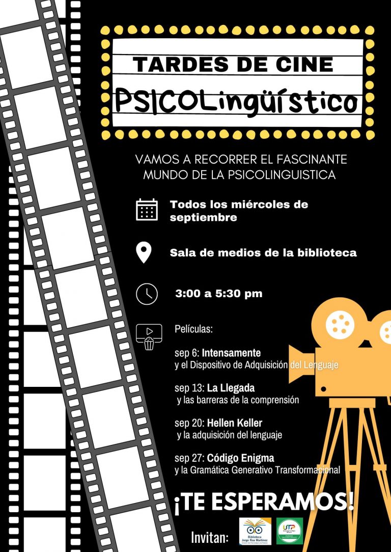 Participa de los Miércoles de Cine Psicolingüístico