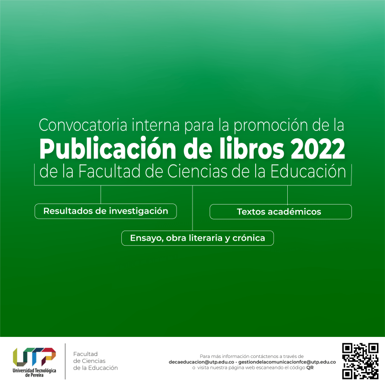 Convocatoria interna para la publicación de libros